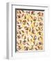 Bird Design On a Yellow Background-null-Framed Giclee Print