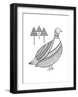 Bird Duck-Neeti Goswami-Framed Art Print