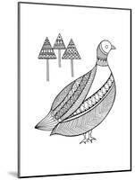 Bird Duck-Neeti Goswami-Mounted Art Print
