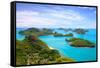 Bird Eye View of Angthong National Marine Park, Koh Samui, Thailand-lkunl-Framed Stretched Canvas