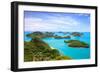 Bird Eye View of Angthong National Marine Park, Koh Samui, Thailand-lkunl-Framed Photographic Print