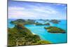 Bird Eye View of Angthong National Marine Park, Koh Samui, Thailand-lkunl-Mounted Photographic Print