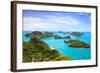 Bird Eye View of Angthong National Marine Park, Koh Samui, Thailand-lkunl-Framed Photographic Print