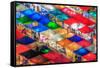 Bird Eyes View of Talad Rod Fai Night Market, Ratchada, Bangkok, Thailand-Avigator Thailand-Framed Stretched Canvas