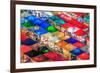 Bird Eyes View of Talad Rod Fai Night Market, Ratchada, Bangkok, Thailand-Avigator Thailand-Framed Photographic Print