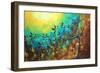 Bird Family Time-Megan Aroon Duncanson-Framed Art Print