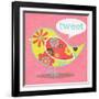 Bird Floral Pattern I-SD Graphics Studio-Framed Art Print