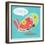 Bird Floral Pattern II-SD Graphics Studio-Framed Art Print