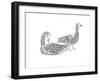 Bird Goosegeese-Neeti Goswami-Framed Art Print