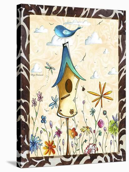 Bird House 1-Megan Aroon Duncanson-Stretched Canvas