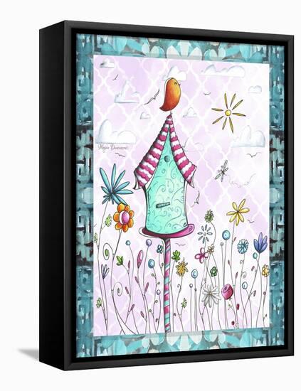 Bird House 2-Megan Aroon Duncanson-Framed Stretched Canvas