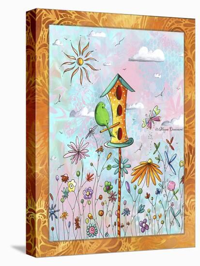 Bird House 3-Megan Aroon Duncanson-Stretched Canvas