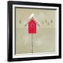 Bird House - Ivory-Dominique Vari-Framed Art Print