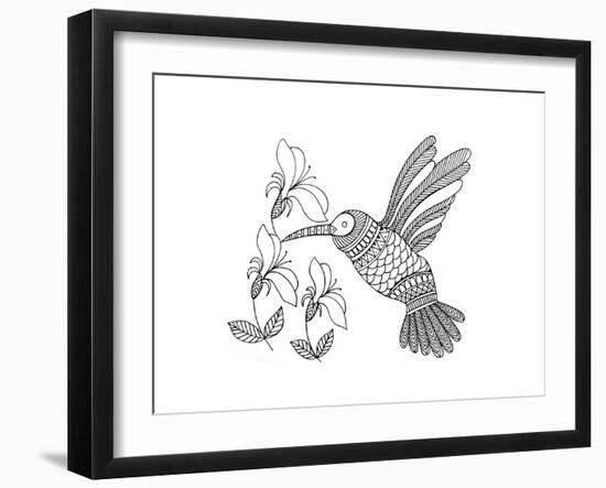 Bird Hummingbird 1-Neeti Goswami-Framed Art Print