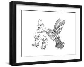 Bird Hummingbird 1-Neeti Goswami-Framed Art Print