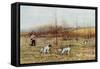 Bird Hunter with His Setters in the Field, Circa 1900-null-Framed Stretched Canvas