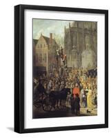 Bird Hunting in Brussels-David Teniers II-Framed Giclee Print