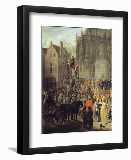 Bird Hunting in Brussels-David Teniers II-Framed Premium Giclee Print