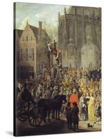 Bird Hunting in Brussels-David Teniers II-Stretched Canvas