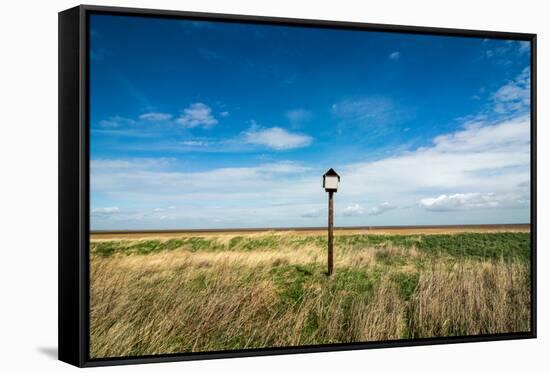 Bird Hut, Horseshoe Point, Lincolnshire, England, United Kingdom, Europe-Bill Ward-Framed Stretched Canvas