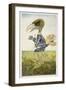 Bird in Armour on Sea Horse-Wayne Anderson-Framed Giclee Print