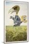 Bird in Armour on Sea Horse-Wayne Anderson-Mounted Giclee Print
