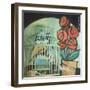 Bird in Cage with Potted Plant-Tim Nyberg-Framed Giclee Print