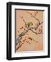 Bird in Cherry Tree-Judy Mastrangelo-Framed Premium Giclee Print