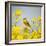 Bird in Yellow Flowers, Rapeseed-belu gheorghe-Framed Photographic Print