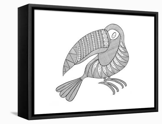 Bird Kakatua-Neeti Goswami-Framed Stretched Canvas