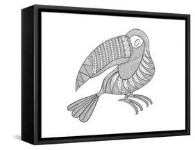 Bird Kakatua-Neeti Goswami-Framed Stretched Canvas