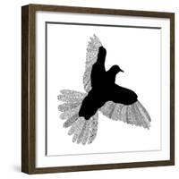 Bird Line Art-Florent Bodart-Framed Giclee Print