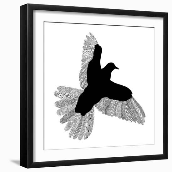 Bird Line Art-Florent Bodart-Framed Giclee Print