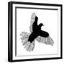 Bird Line Art-Florent Bodart-Framed Giclee Print