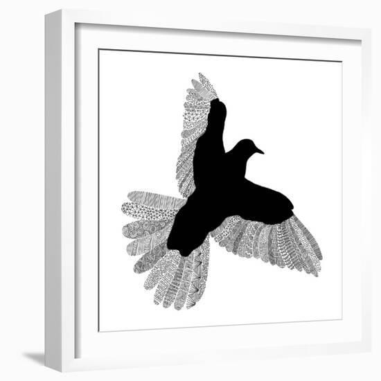 Bird Line Art-Florent Bodart-Framed Giclee Print