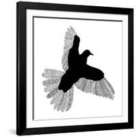 Bird Line Art-Florent Bodart-Framed Giclee Print