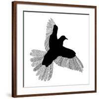 Bird Line Art-Florent Bodart-Framed Giclee Print