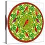 Bird Mandala II-David Sheskin-Stretched Canvas