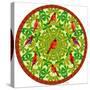 Bird Mandala II-David Sheskin-Stretched Canvas