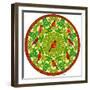 Bird Mandala II-David Sheskin-Framed Giclee Print