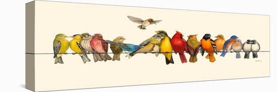 Bird Menagerie I-Wendy Russell-Stretched Canvas