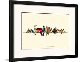 Bird Menagerie III-Wendy Russell-Framed Art Print