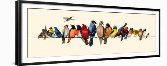 Bird Menagerie III-Wendy Russell-Framed Premium Giclee Print