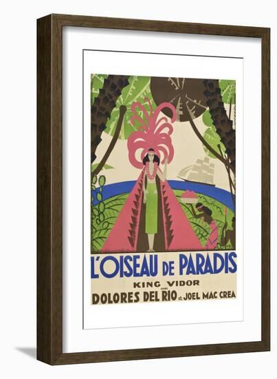 Bird of Paradise "L'Oiseau De Paradis"-null-Framed Art Print