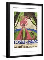 Bird of Paradise "L'Oiseau De Paradis"-null-Framed Art Print