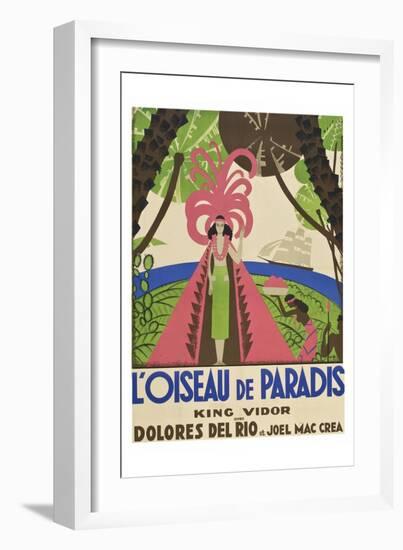 Bird of Paradise "L'Oiseau De Paradis"-null-Framed Art Print