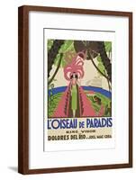 Bird of Paradise "L'Oiseau De Paradis"-null-Framed Art Print