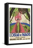 Bird of Paradise "L'Oiseau De Paradis"-null-Framed Stretched Canvas