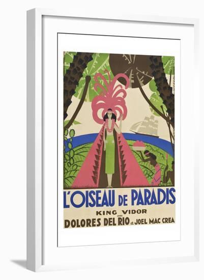 Bird of Paradise "L'Oiseau De Paradis"-null-Framed Art Print