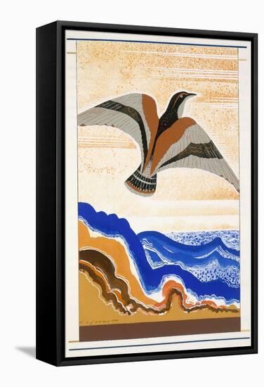 Bird of Portent, an Illustration from 'L'Odyssee', by Homer, Translated by Victor Berard, 1929-33-Francois-Louis Schmied-Framed Stretched Canvas